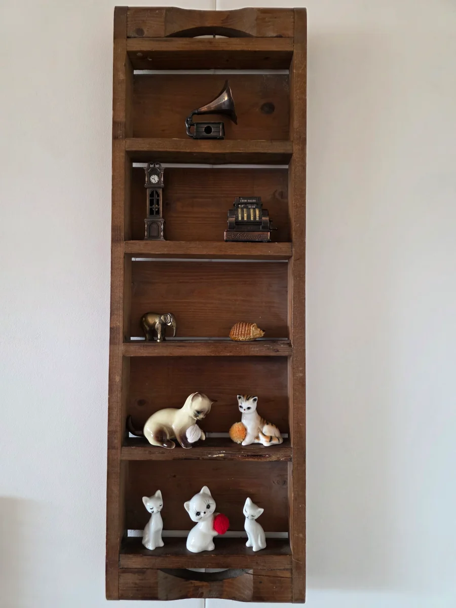 Vintage bakstenen mal wandkast 67,5 x 22 cm - Afbeelding 2