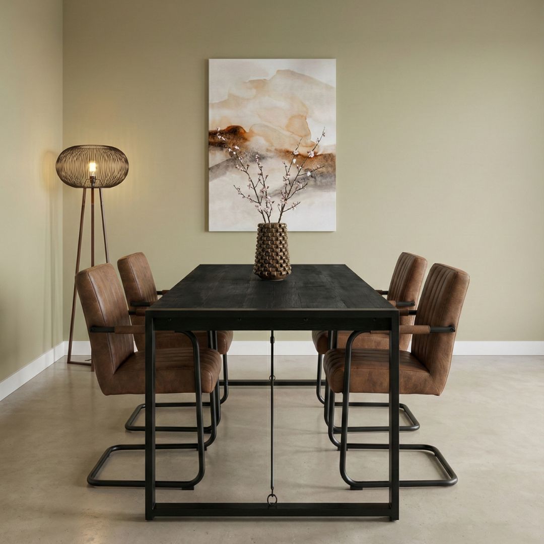 Eettafel Britt zwart - Afbeelding 5