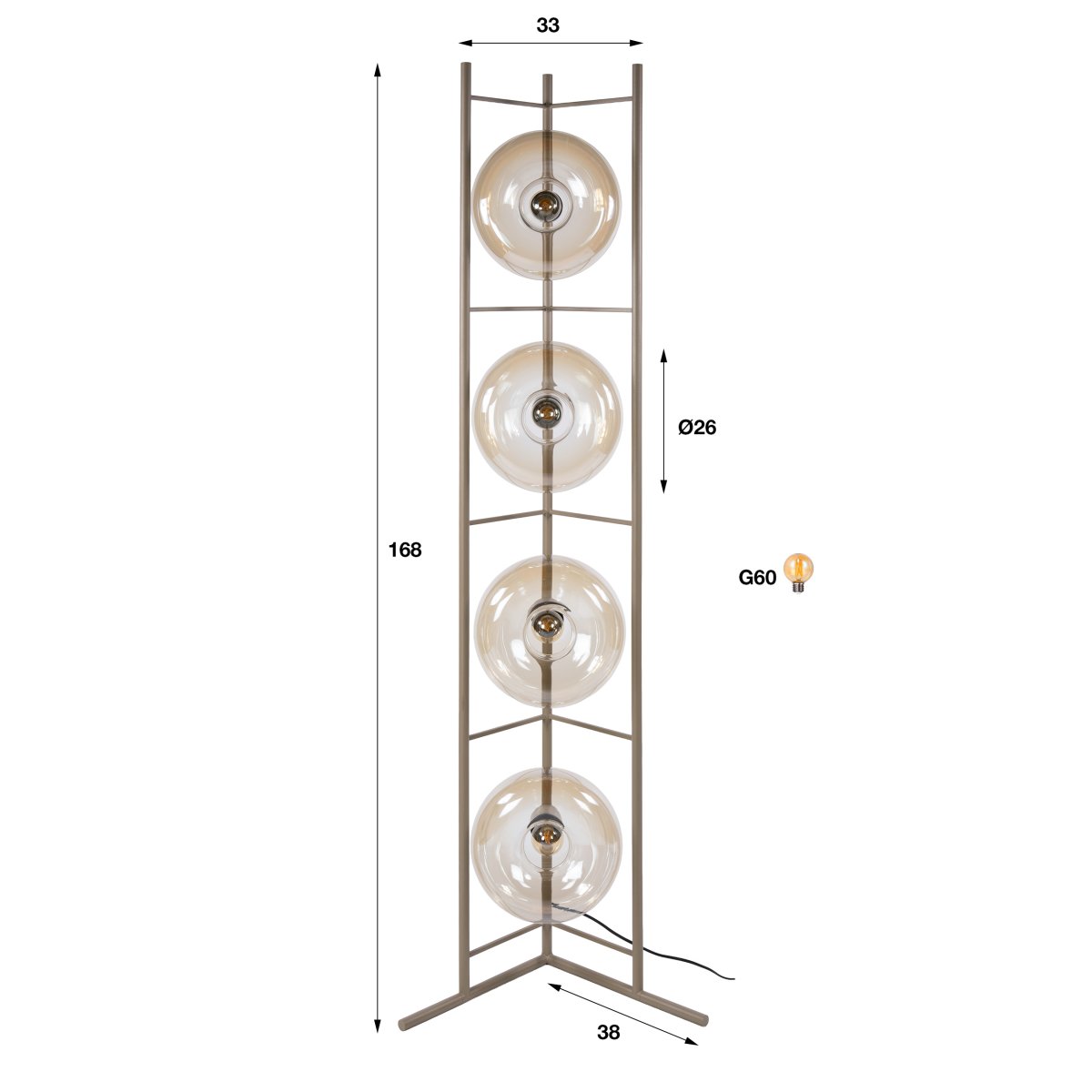 Vloerlamp Saar - Afbeelding 9