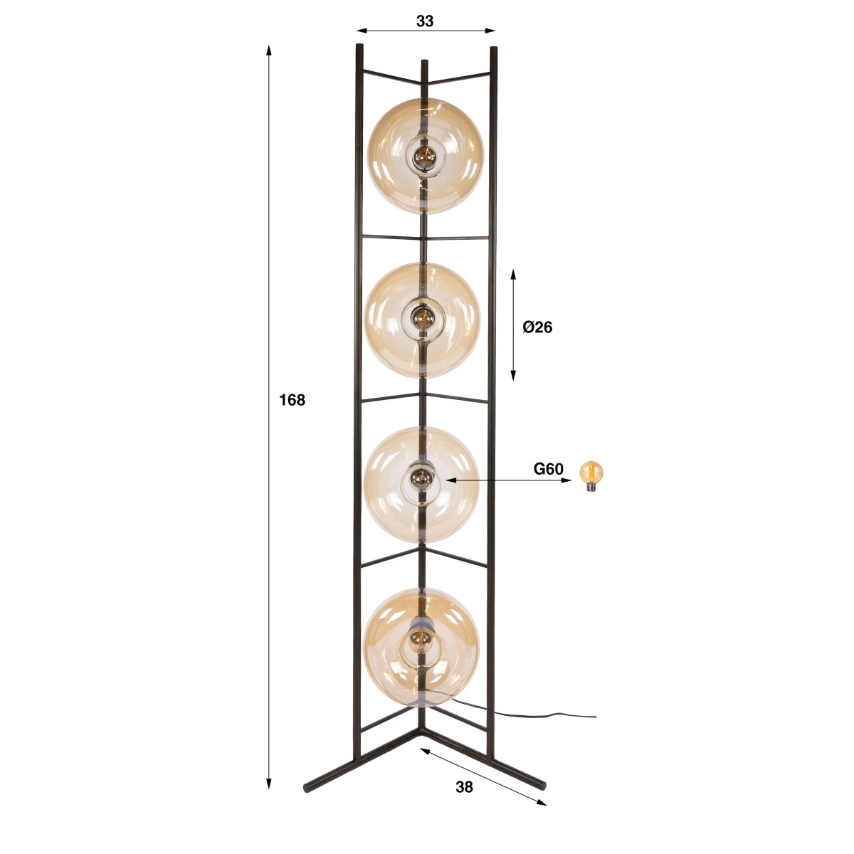 Vloerlamp Saar - Afbeelding 3