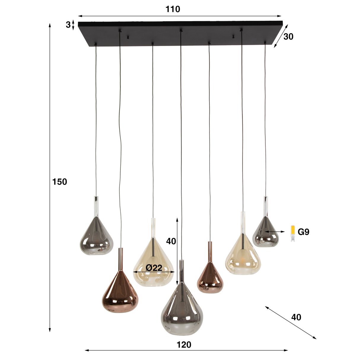 Hanglamp Triangle - Afbeelding 7