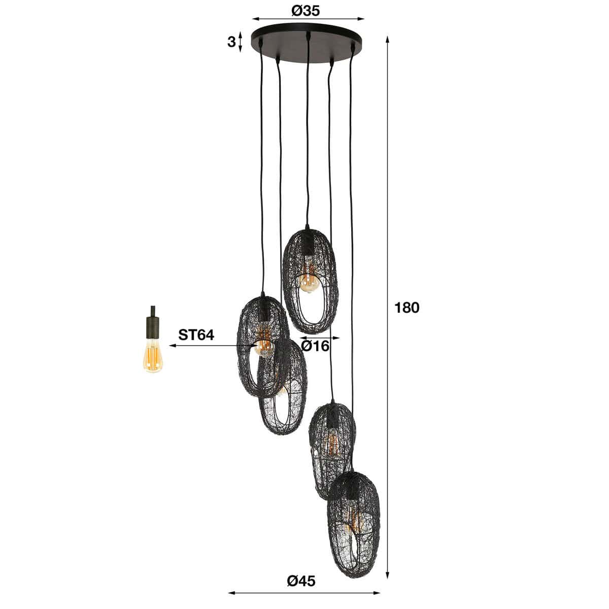 Hanglamp Omar - Afbeelding 9