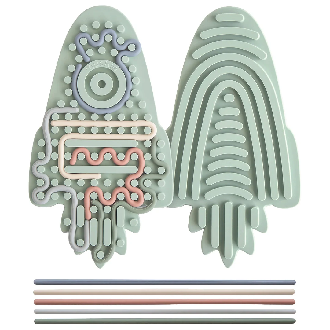 mushie sensorisch speeltje - raket - 2st - Afbeelding 2