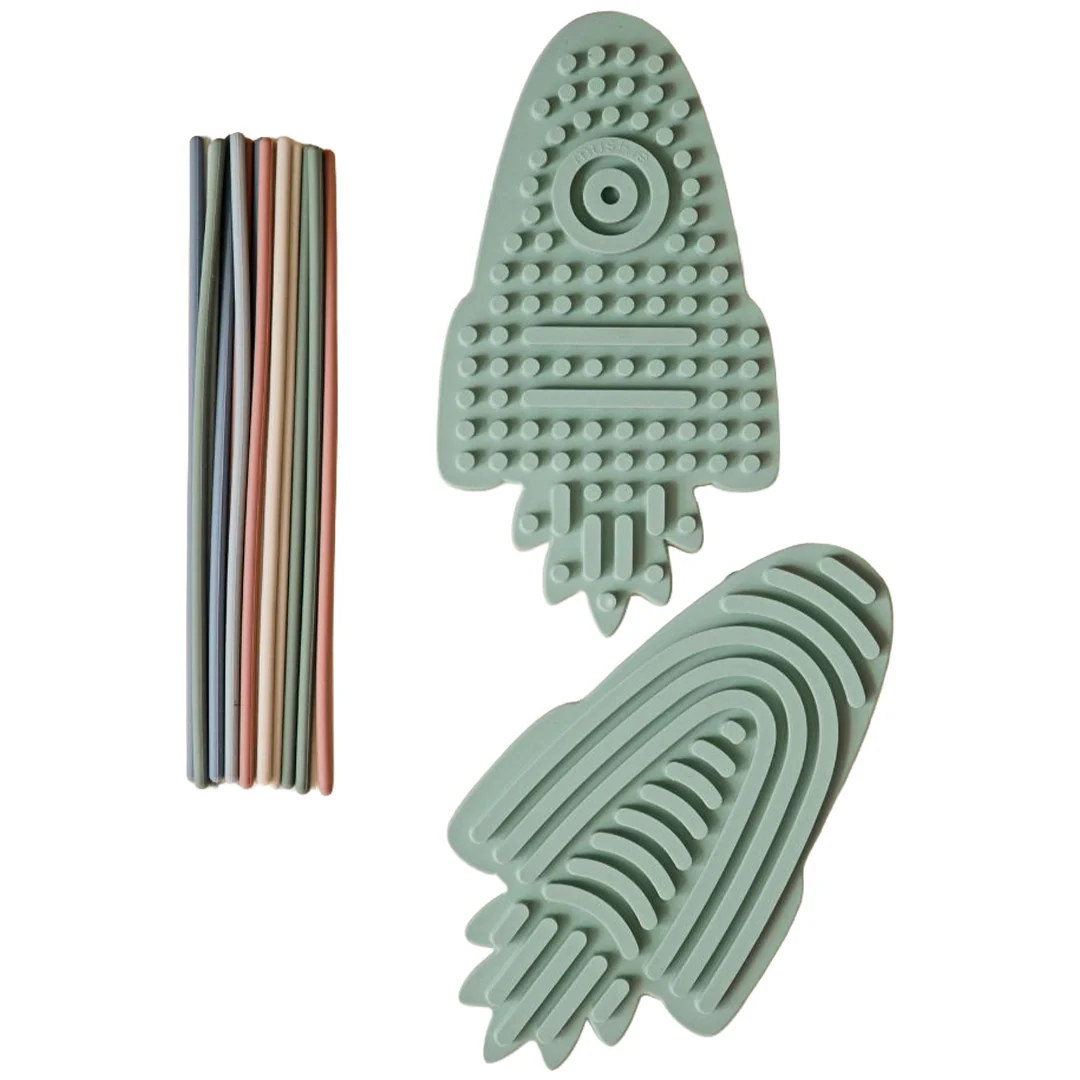 mushie sensorisch speeltje - raket - 2st - Afbeelding 5